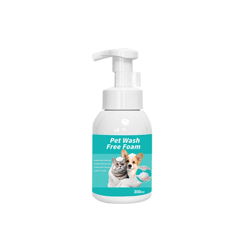 Dry Shampoo Travel - 天然水なしドライシャンプーフォーム犬猫用リンス不要クリーニング臭気除去低刺激性 300 ミリリットル旅行に優しいペットケア