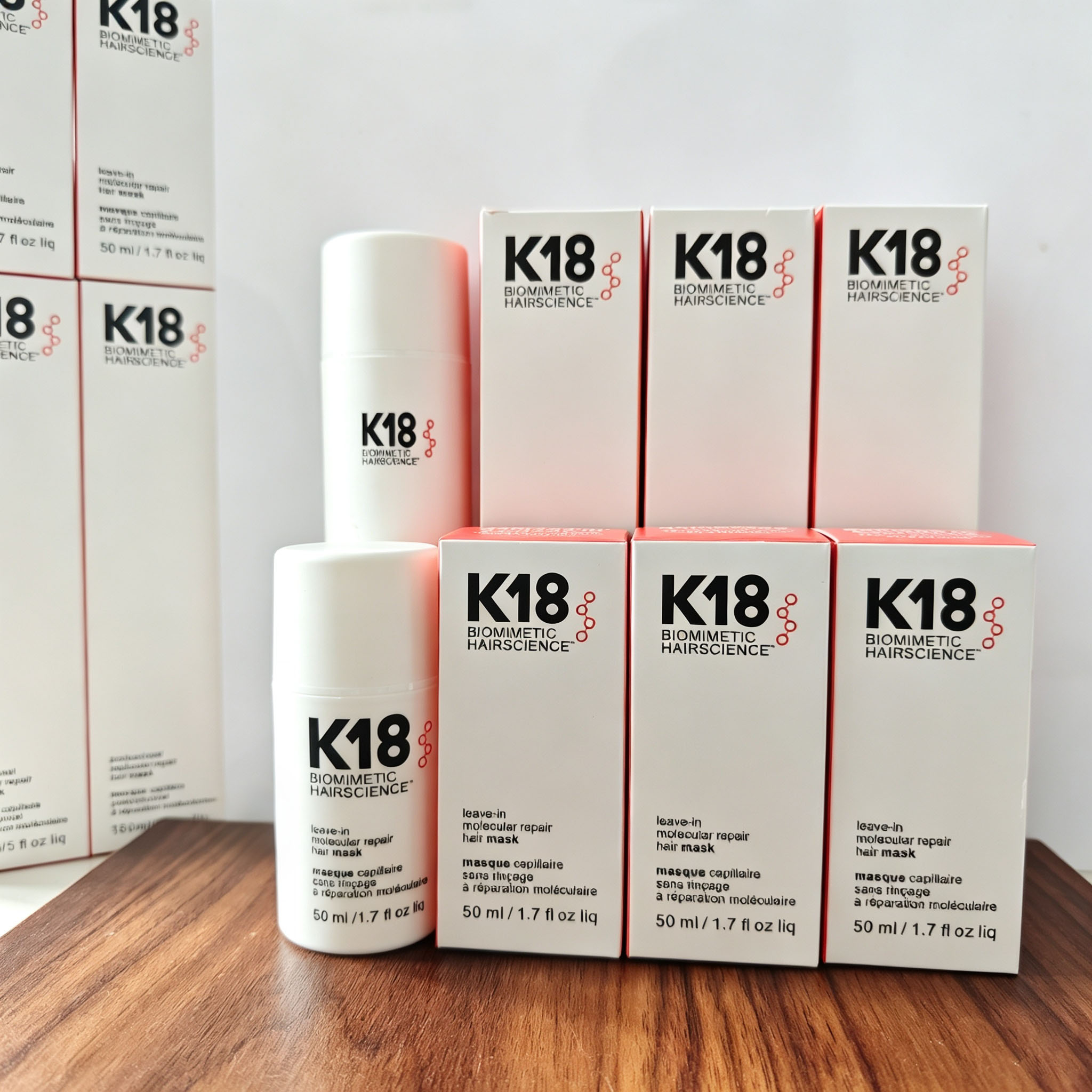 Hair Care Keratin Treatment - K18 リーブイン モレキュラーリペア ヘアマスク 3個入り 5個入り