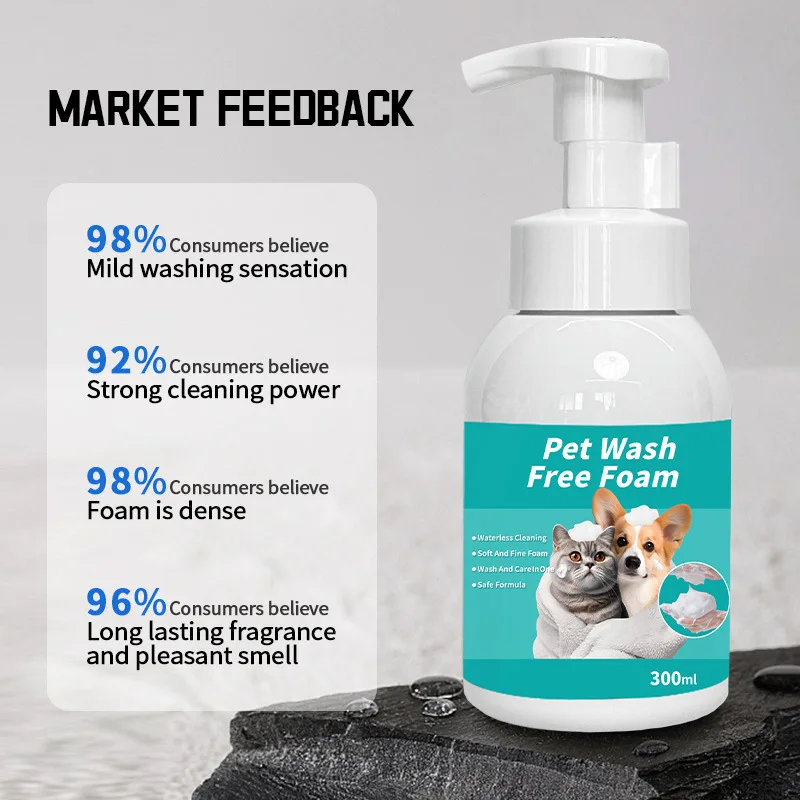 天然水なしドライシャンプーフォーム犬猫用リンス不要クリーニン - Dry Shampoo Travel のレビューと価格