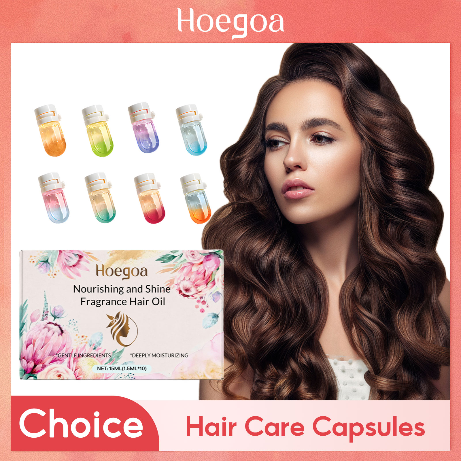 フレグランスヘアエッセンシャルオイルカプセル栄養保湿修復カー - Hair Care Capsule のレビューと価格