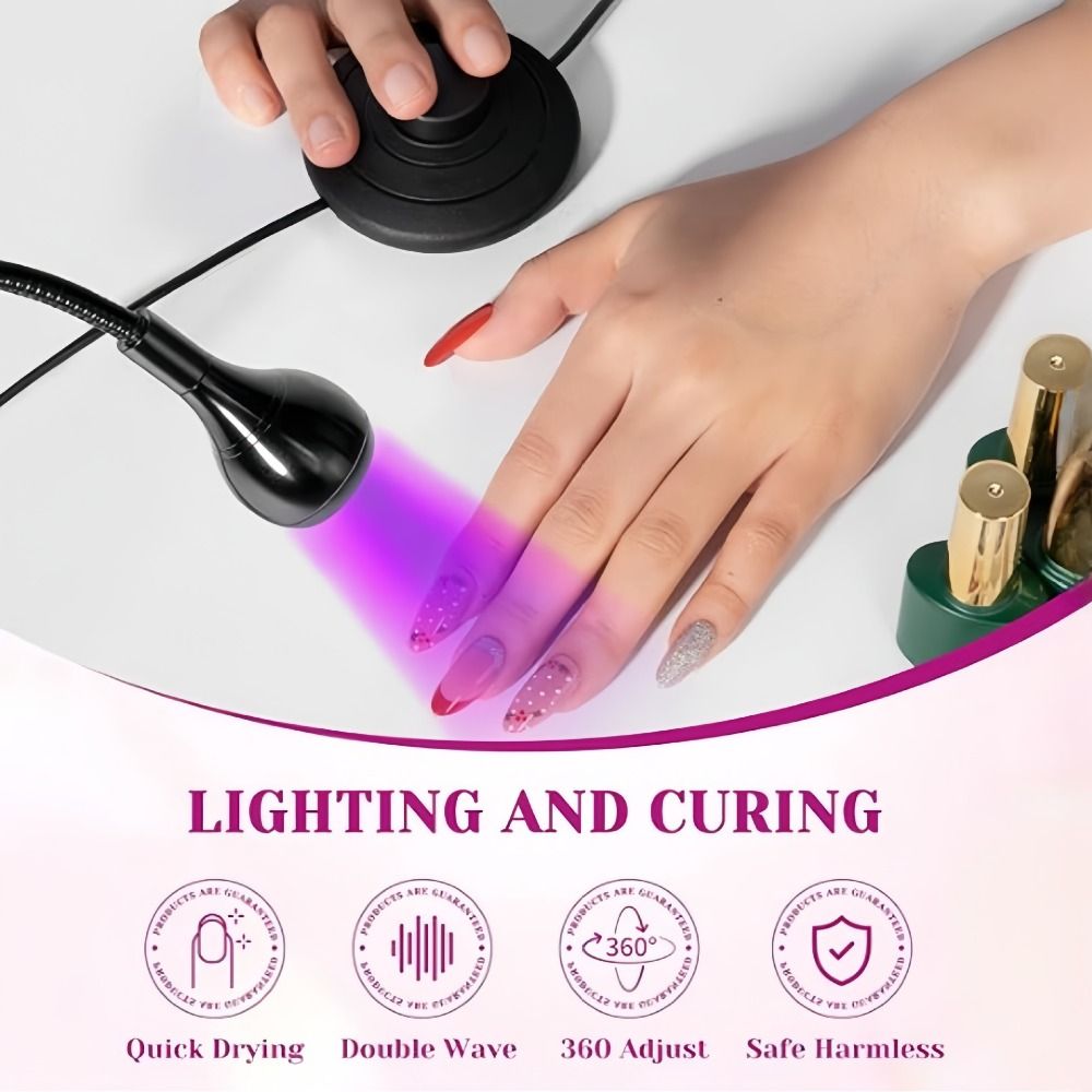 5W/3W UV LEDネイルランプ フットペダルスイッチ付 - Hair Care Gel のレビューと価格