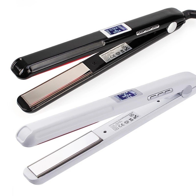 ヘアフラットアイロン超音波赤外線コールドヘアケアアイロン縮れ - Hair Care Keratin Treatment のレビューと価格