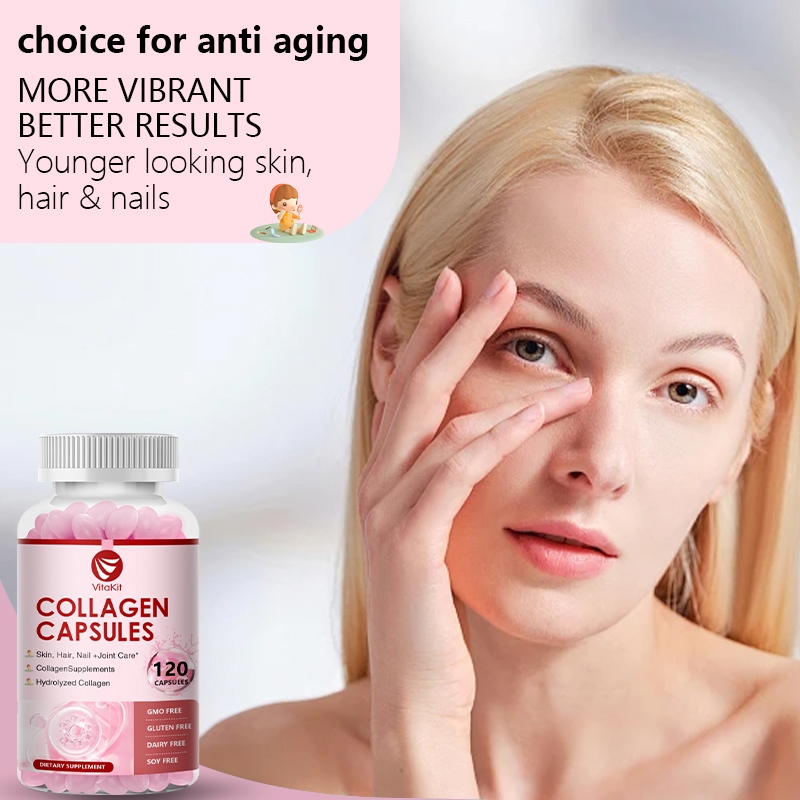 強力な加水分解コラーゲンカプセル、ヒアルロン酸配合、抗酸化作 - Hair Care Capsule のレビューと価格