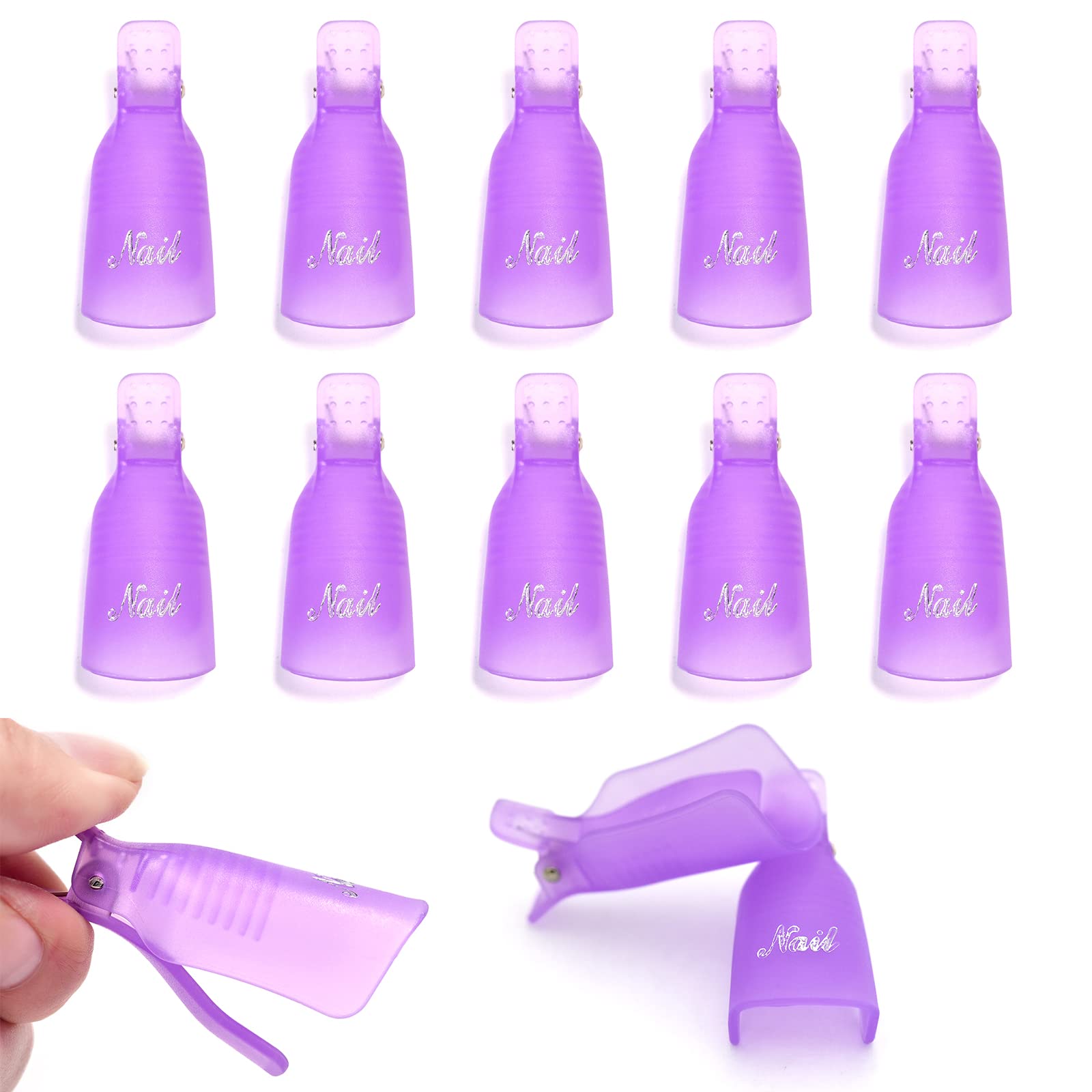 10個入り プラスチック製 ネイルアート ソークオフ キャッ - Hair Care Gel のレビューと価格