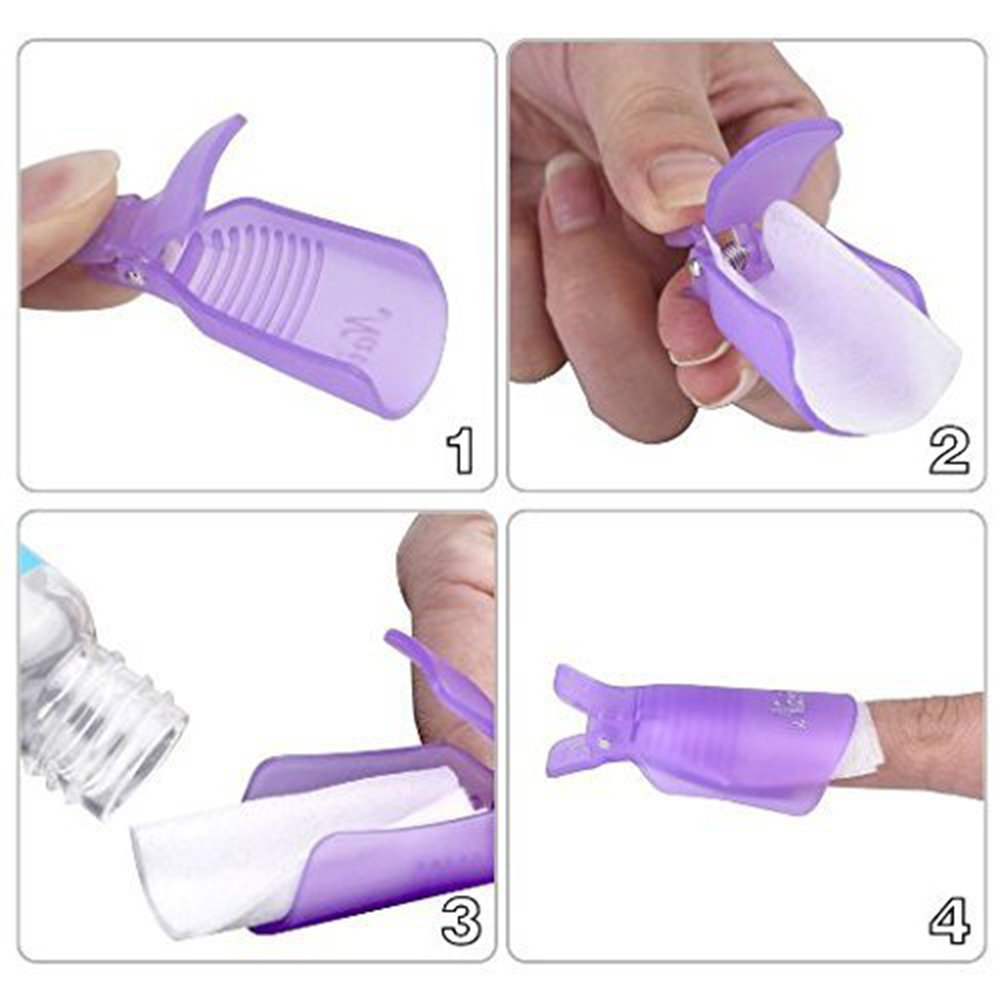 10個入り プラスチック製 ネイルアート ソークオフ キャッ - Hair Care Gel のレビューと価格
