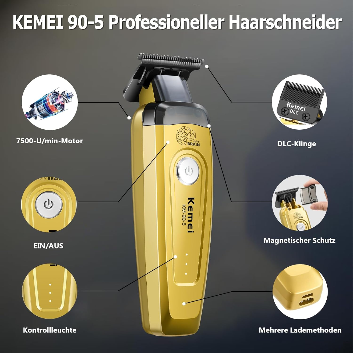 KEMEI メンズヘアトリマー、コードレスプロフェッショナル - Hair Care Clinic のレビューと価格