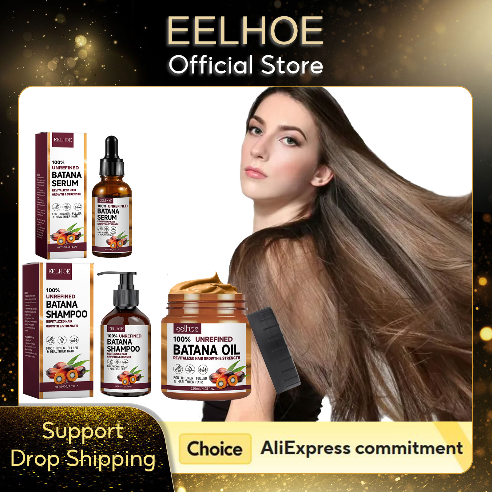 EELHOE 天然バタナオイル深い保湿滑らかな太い育毛シャン - Hair Care Keratin Treatment のレビューと価格