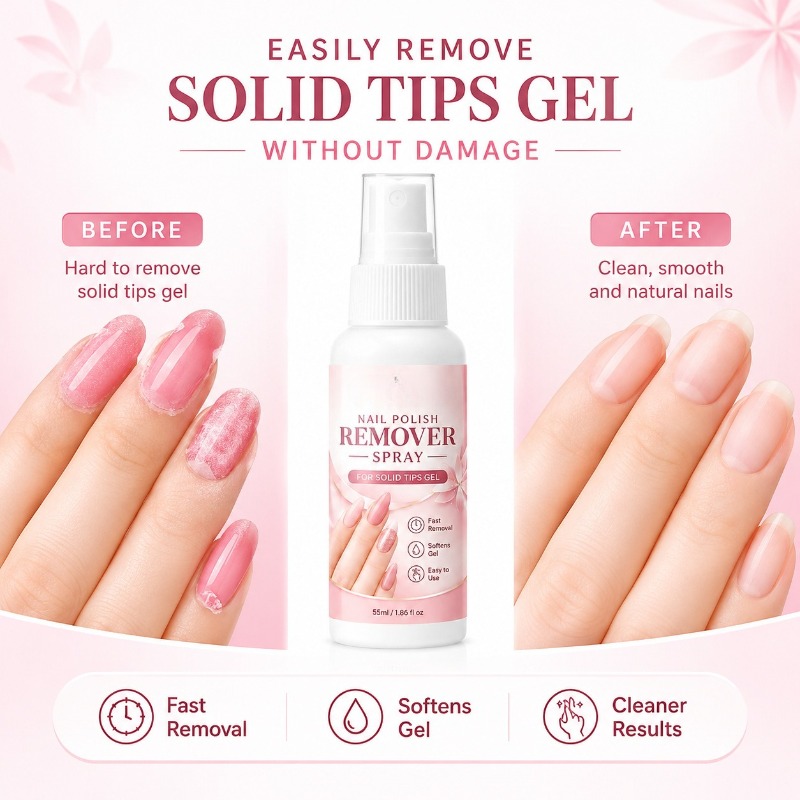 ネイルリムーバースプレー ソリッドネイルジェル溶解液 速効性 - Hair Care Gel のレビューと価格