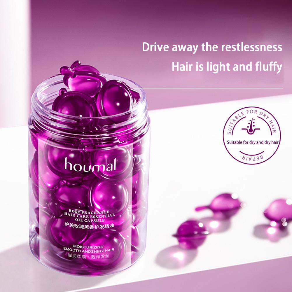 30 ピース/セットヘアビタミンカプセルローズの香りヘアケア - Hair Care Capsule のレビューと価格