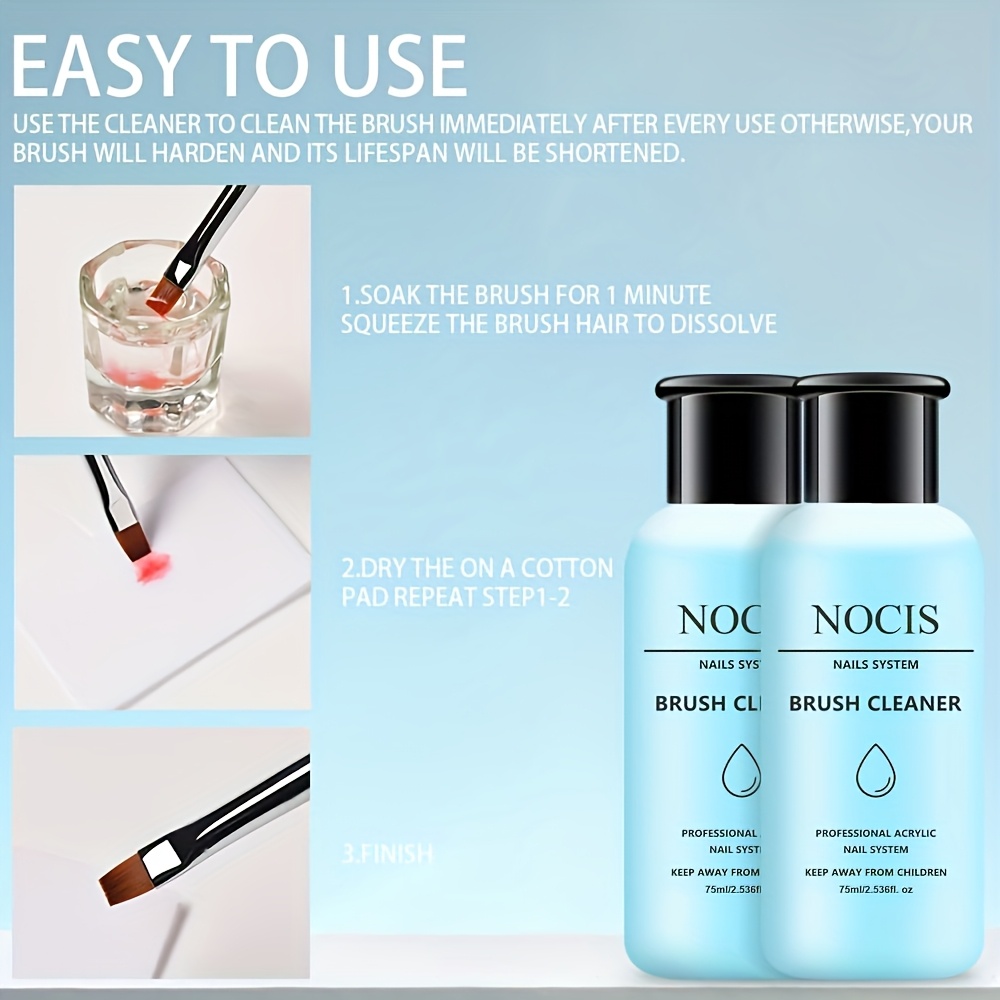NOCIS 75ml アクリルネイルブラシクリーナー アクリ - Hair Care Gel のレビューと価格